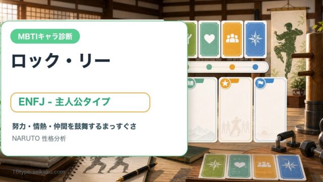 努力の天才ロック・リーのMBTIキャラ診断アイキャッチ画像