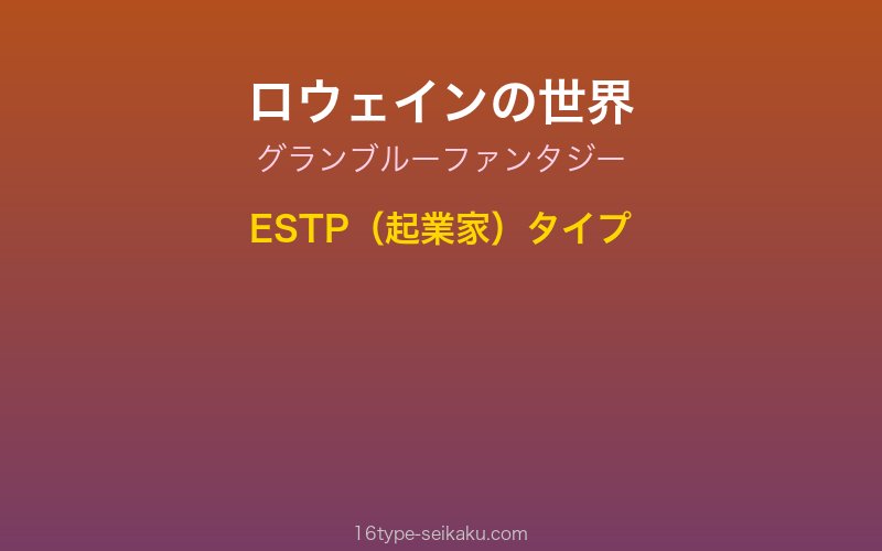 キャラクターイメージ
