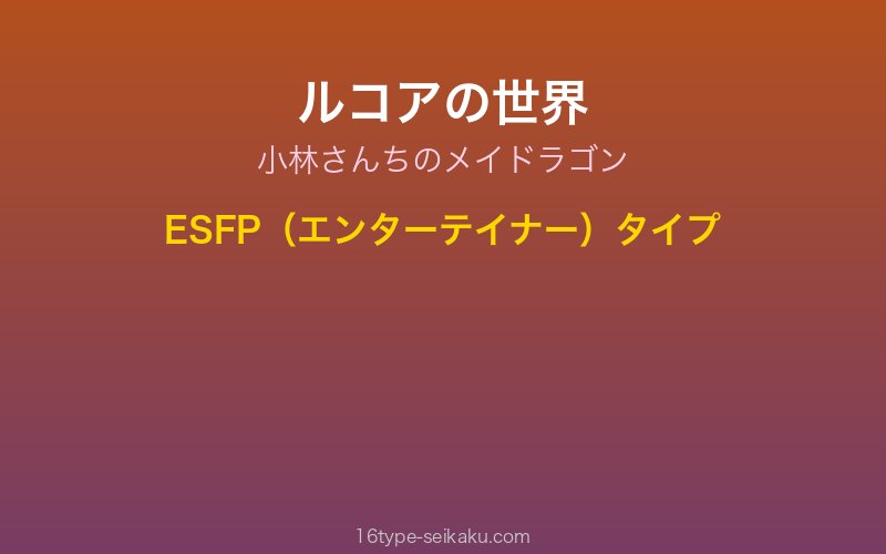 ルコア キャラクターイメージ