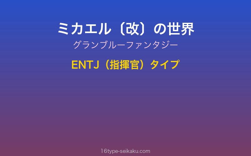 キャラクターイメージ