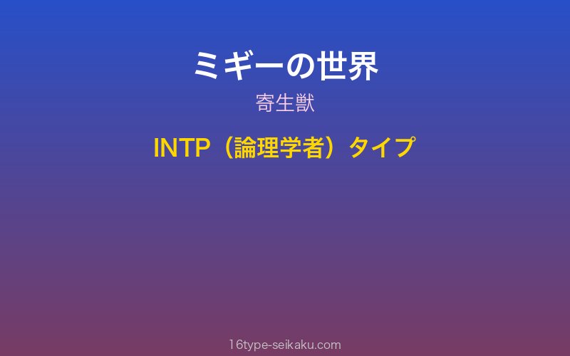 ミギー キャラクターイメージ