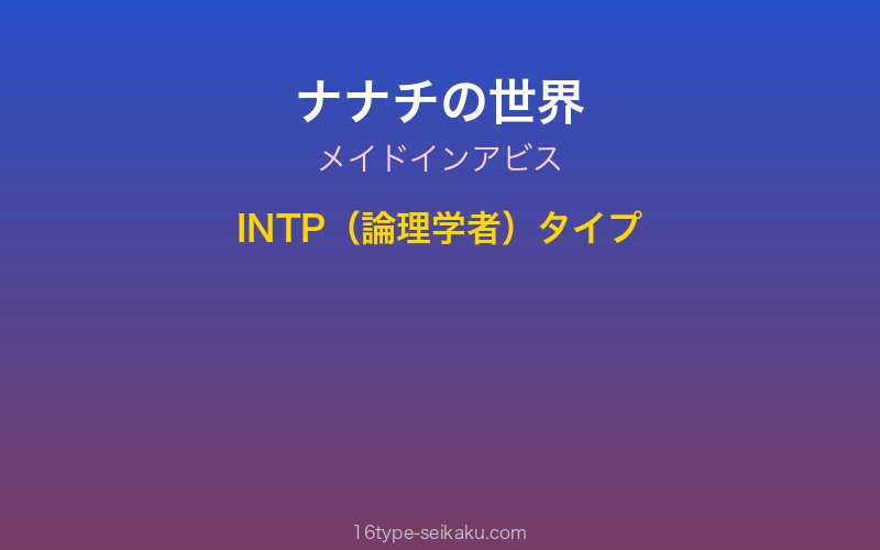 ナナチ キャラクターイメージ