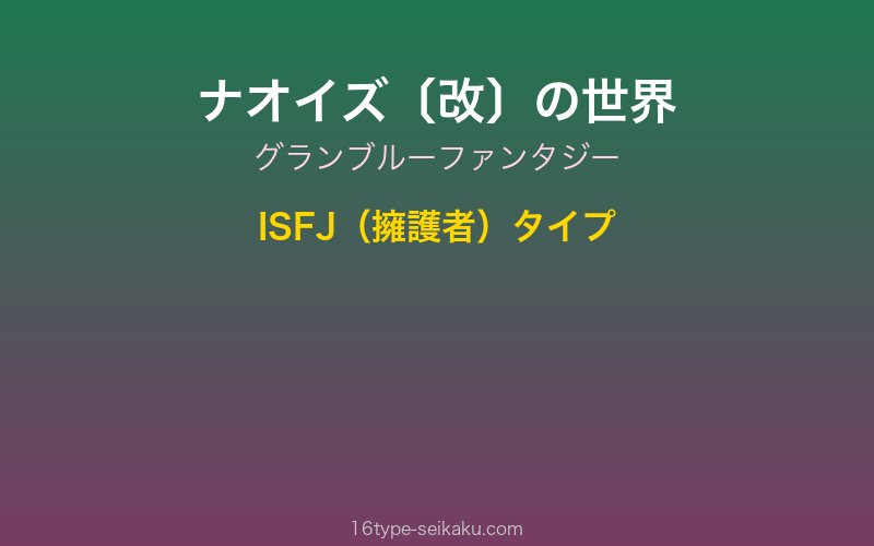 キャラクターイメージ