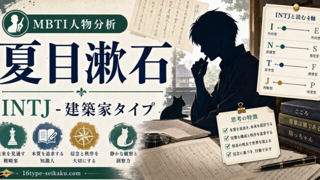 夏目漱石のMBTI人物分析アイキャッチ画像