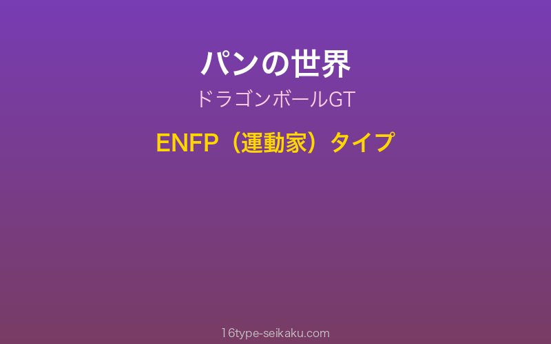 パン キャラクターイメージ