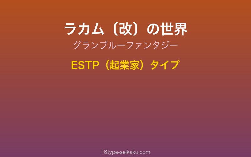 キャラクターイメージ