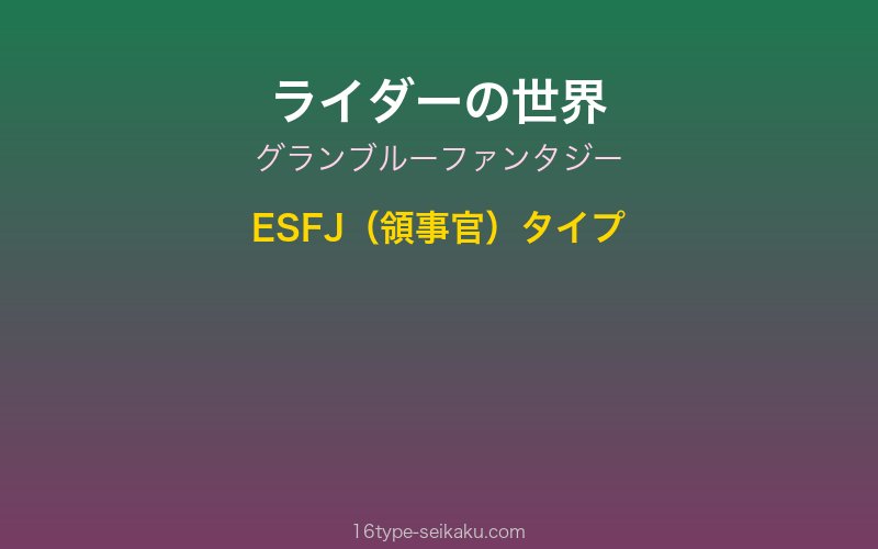 キャラクターイメージ