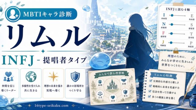 リムル=テンペストのMBTIキャラ診断アイキャッチ画像