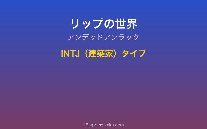 リップ キャラクターイメージ