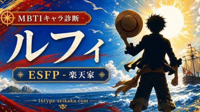 モンキー・D・ルフィのMBTIキャラ診断アイキャッチ画像