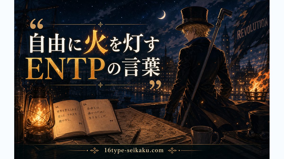サボ(ワンピース)の性格特性とは?の要点をまとめたMBTIキャラ診断インフォグラフィック