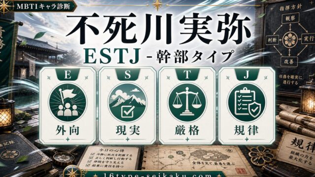 不死川実弥のMBTIキャラ診断アイキャッチ画像