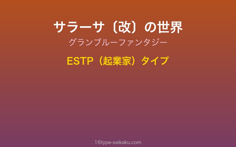 キャラクターイメージ