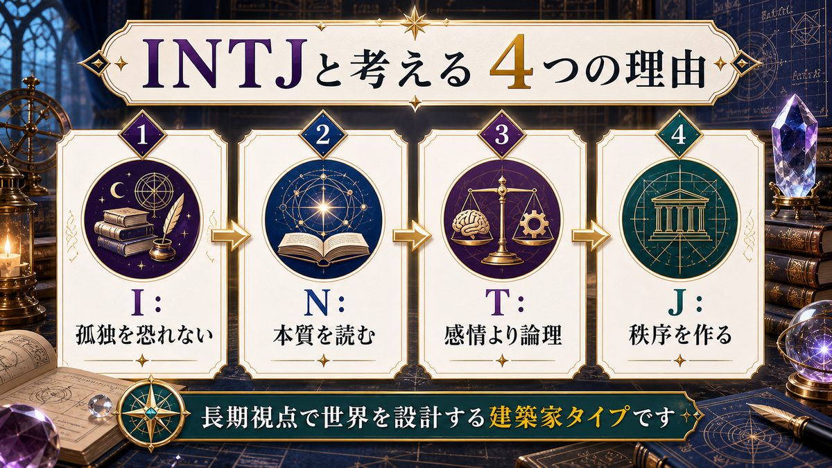 なぜゼーリエ（葬送のフリーレン）がINTJ（建築家）なのかの要点をまとめたMBTIキャラ診断インフォグラフィック