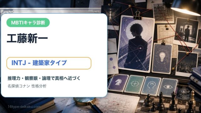 工藤新一のMBTIキャラ診断アイキャッチ画像