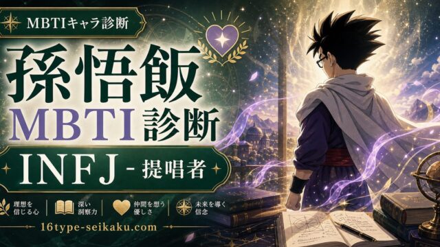 孫悟飯（ドラゴンボール）のMBTIキャラ診断アイキャッチ画像