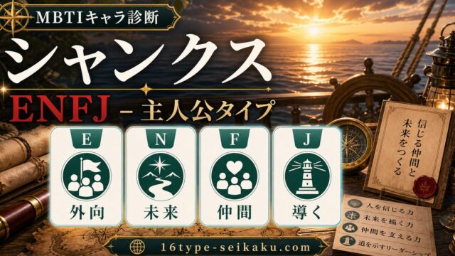 赤髪のシャンクスのMBTIキャラ診断アイキャッチ画像