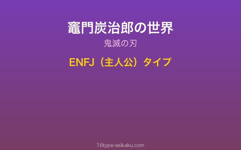 竈門炭治郎 キャラクターイメージ