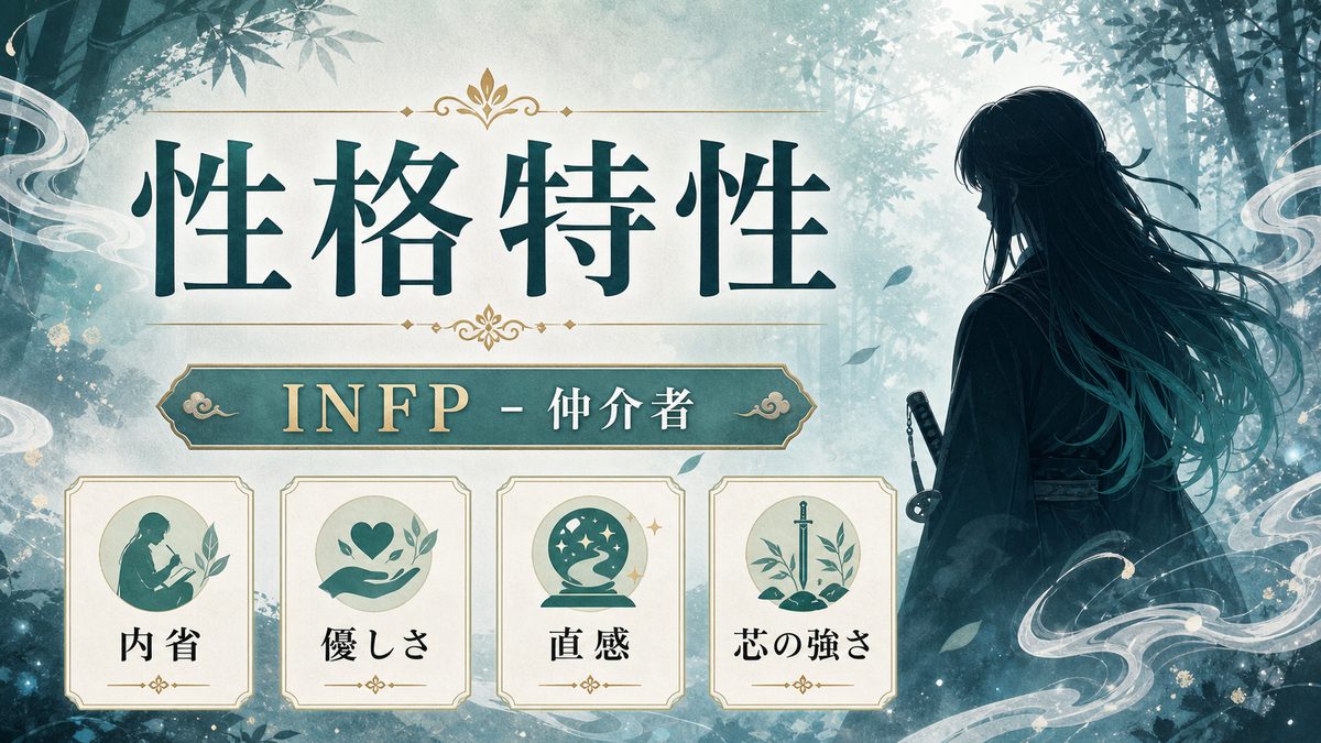 時透無一郎(鬼滅の刃)の性格特性とは?の要点をまとめたMBTIキャラ診断インフォグラフィック