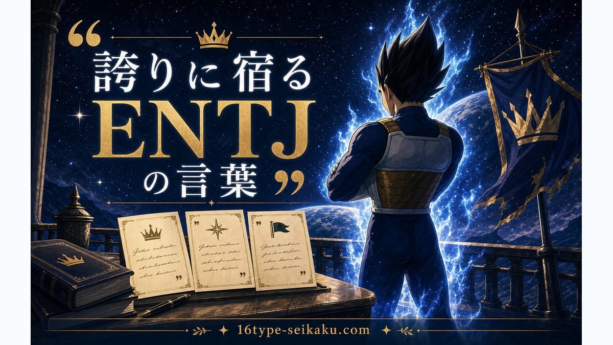 ベジータ（ドラゴンボール）の性格特性とは？の要点をまとめたMBTIキャラ診断インフォグラフィック