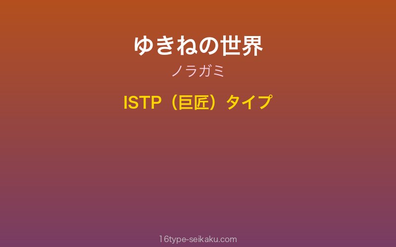 ゆきね キャラクターイメージ