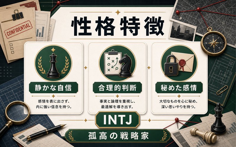 赤井秀一の性格特徴を静かな自信と合理性でまとめた画像