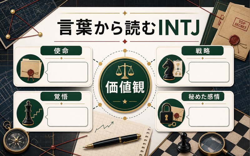 赤井秀一の名言から読み取れるINTJの価値観を整理した画像