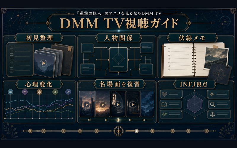 進撃の巨人をDMM TVで見る前に整理したいポイントの図解