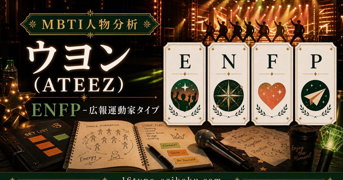 ウヨン（ATEEZ）のMBTI分析アイキャッチ画像