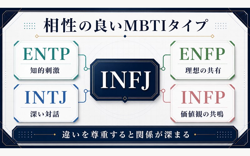 オードリー・ヘプバーンと相性の良いMBTIタイプを整理した画像