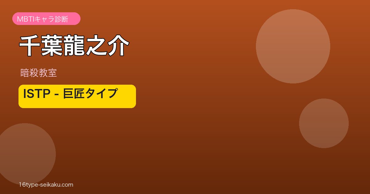 千葉龍之介のMBTIアイキャッチ