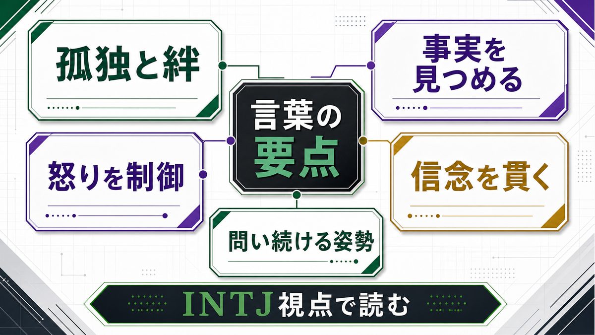 クロロ・ルシルフルの名言を直接引用せず価値観として整理した要約画像