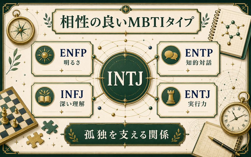 シエル・ファントムハイヴと相性の良いMBTIタイプをまとめた画像