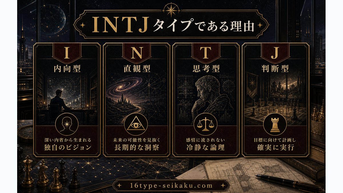ダース・ベイダーがINTJタイプである理由の要点をまとめたMBTIキャラ診断インフォグラフィック