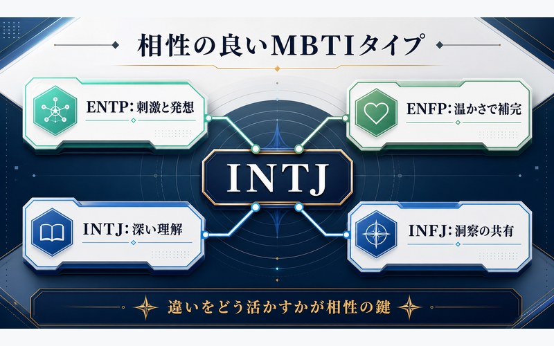 伏黒恵と相性の良いMBTIタイプを整理した画像