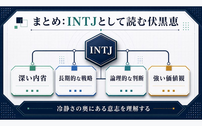 伏黒恵をINTJとして読むまとめ画像