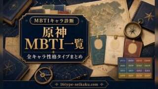 原神全キャラのMBTI一覧をまとめたアイキャッチ画像