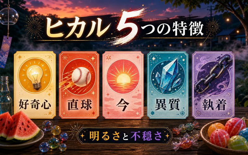 ヒカルの性格特徴 Image2要約画像