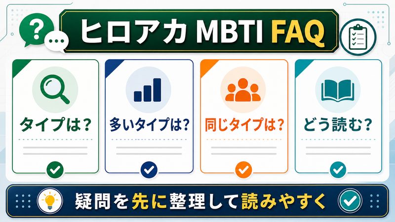 ヒロアカのMBTIに関するよくある質問FAQ