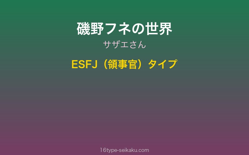 磯野フネ（サザエさん）イメージ