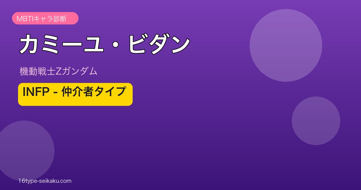 カミーユ・ビダンのMBTIアイキャッチ