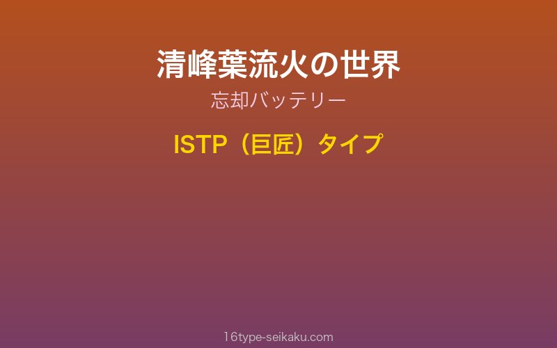 キャラクターイメージ