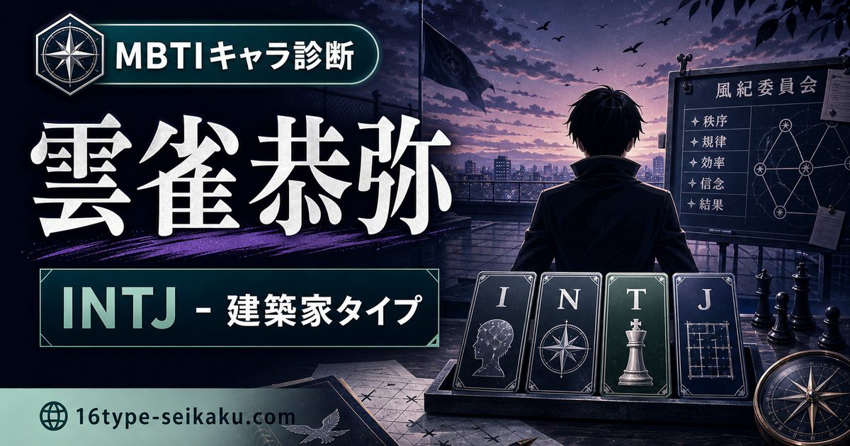 雲雀恭弥のMBTIキャラ診断アイキャッチ画像