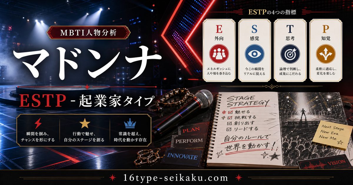 マドンナのMBTI人物分析アイキャッチ画像