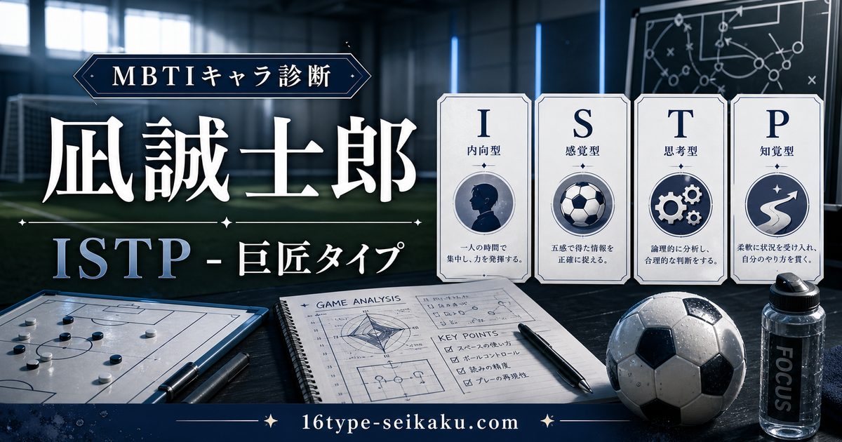 凪誠士郎のMBTIキャラ診断アイキャッチ画像