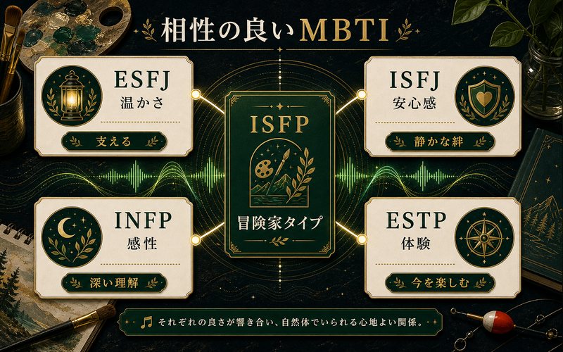 大野智と相性の良いMBTIタイプをまとめた図解