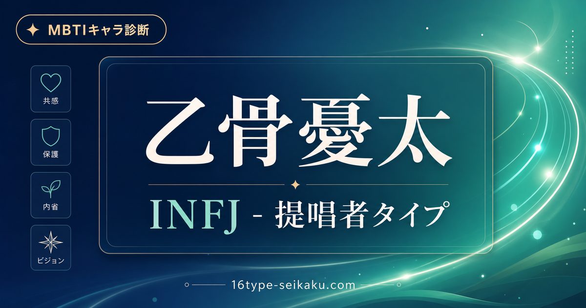 乙骨憂太 INFJ 提唱者タイプのアイキャッチ画像