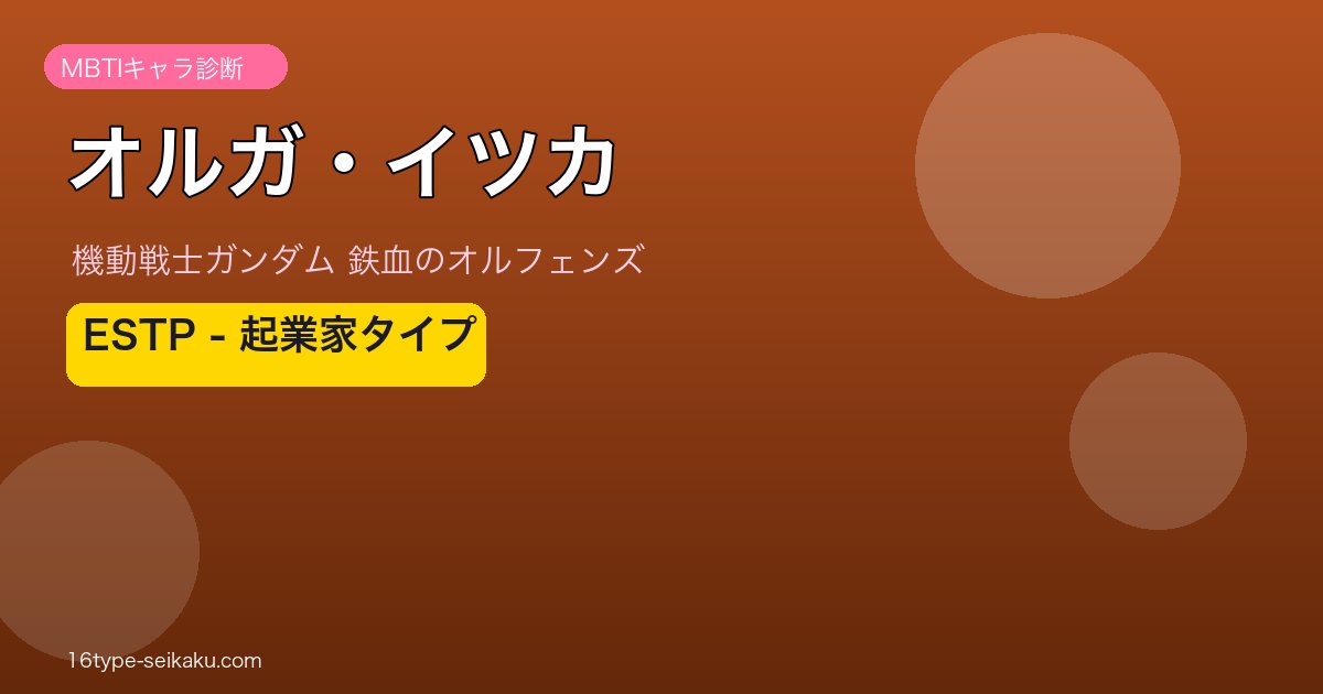 オルガ・イツカのMBTIアイキャッチ