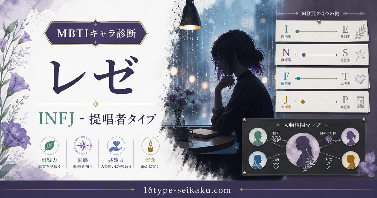 レゼのMBTIキャラ診断アイキャッチ画像