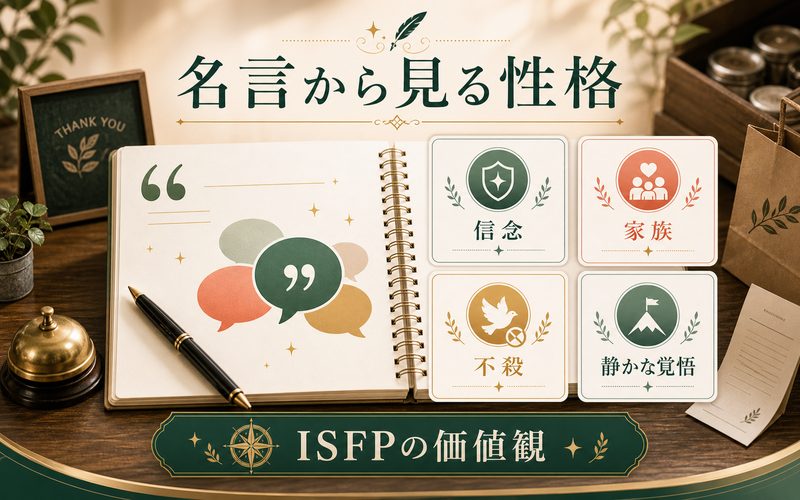坂本太郎の名言から見える信念とISFPの価値観をまとめたインフォグラフィック